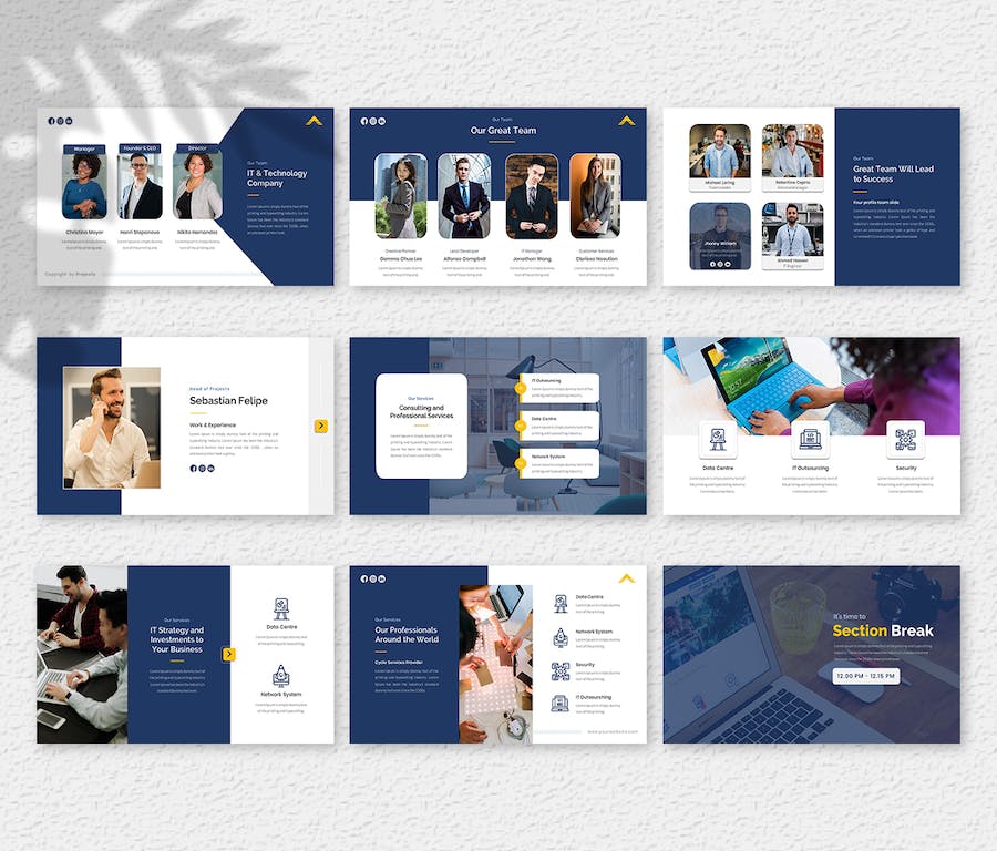 IT 公司项目成果演示文稿PPT模板 - 顶尖PPT