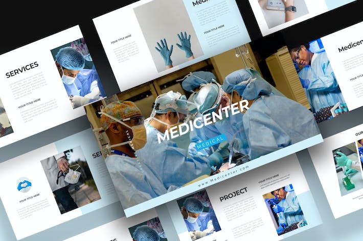 医疗医学诊疗讲述展示Keynote模板 - 顶尖PPT
