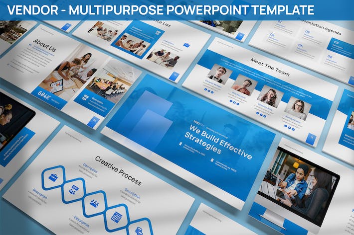 产业链供应商多用途PPT模板 - 顶尖PPT