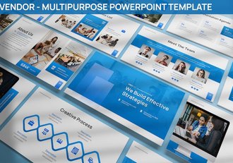 产业链供应商多用途PPT模板 - 顶尖PPT