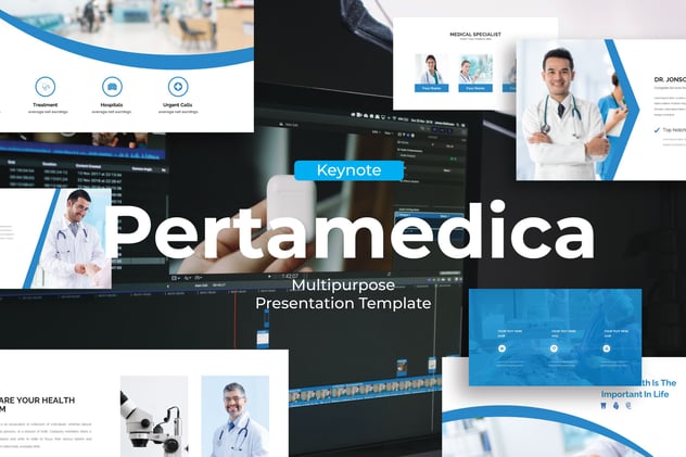 医院医疗研究机构医药企业介绍keynote模板 - 顶尖PPT