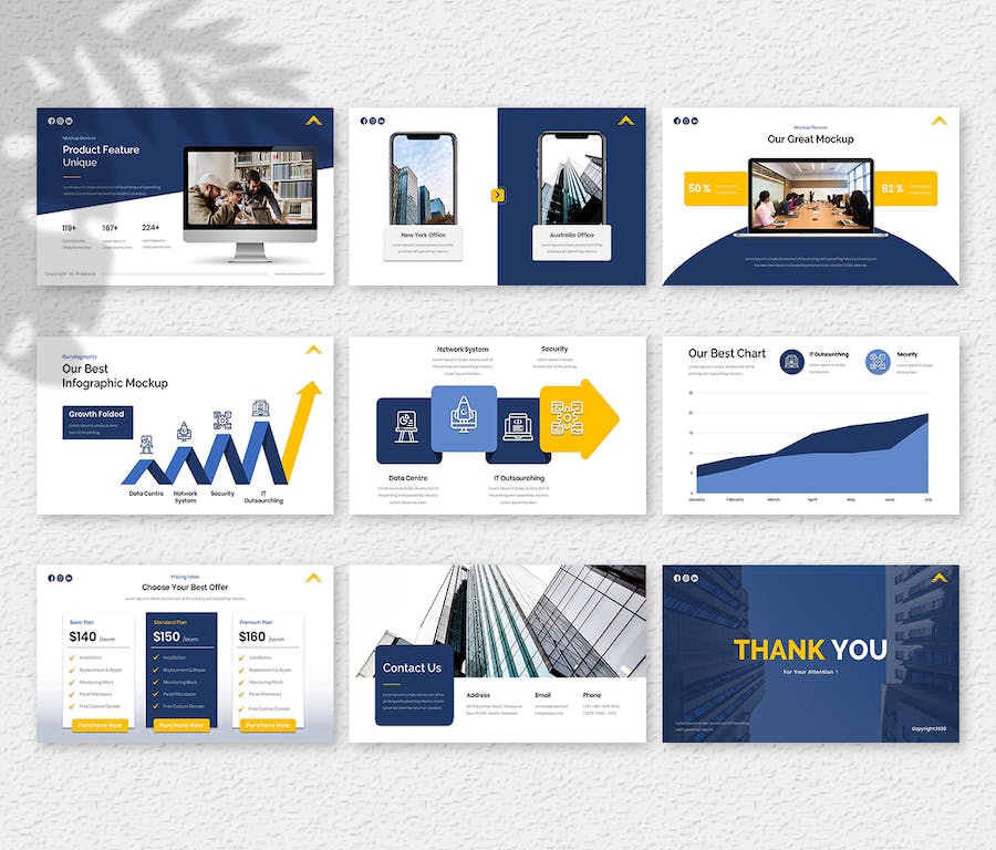 IT 公司项目成果演示文稿PPT模板 - 顶尖PPT