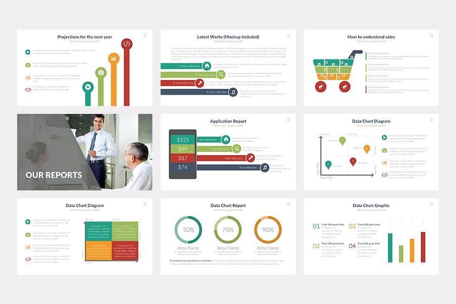 多色彩商业计划企业合作营销策划多用途keynote模板 - 顶尖PPT