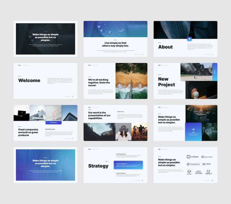 创意简约风格商务多用途keynot模板 - 顶尖PPT