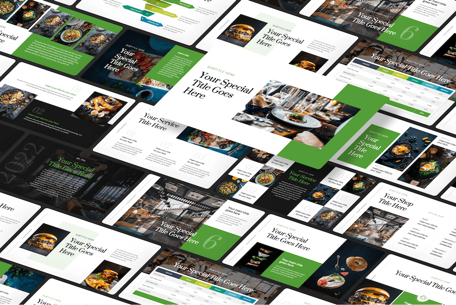 餐饮食品烹饪keynote模板 - 顶尖PPT