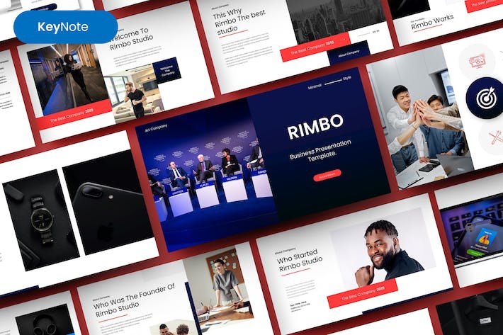 国外商业商务风格团队企业介绍工作计划总结通用keynote模板 - 顶尖PPT