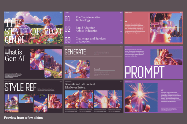 生成时AI技术演讲主题keynote模板 - 顶尖PPT