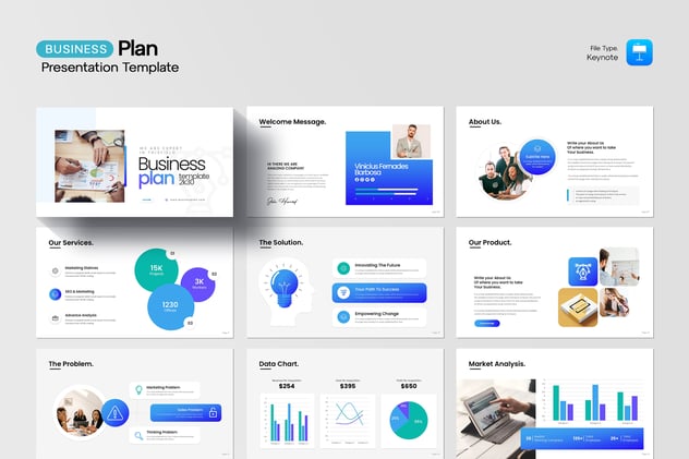 最佳商业计划专业主题讲解Keynote模板 - 顶尖PPT