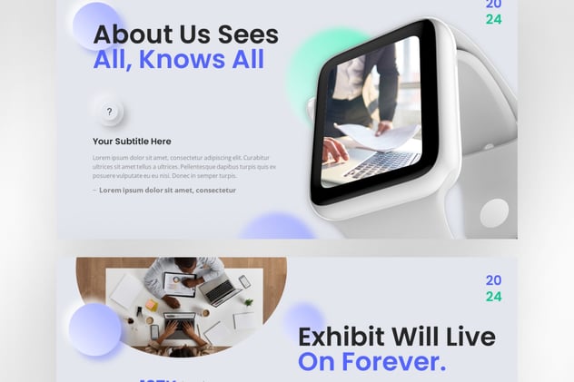 形态设计玻璃质感PPT模板 - 顶尖PPT