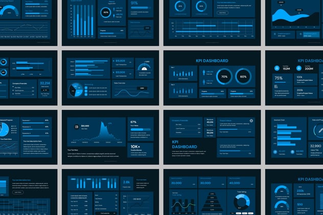 数据仪表板统计分析展示PPT模板 - 顶尖PPT