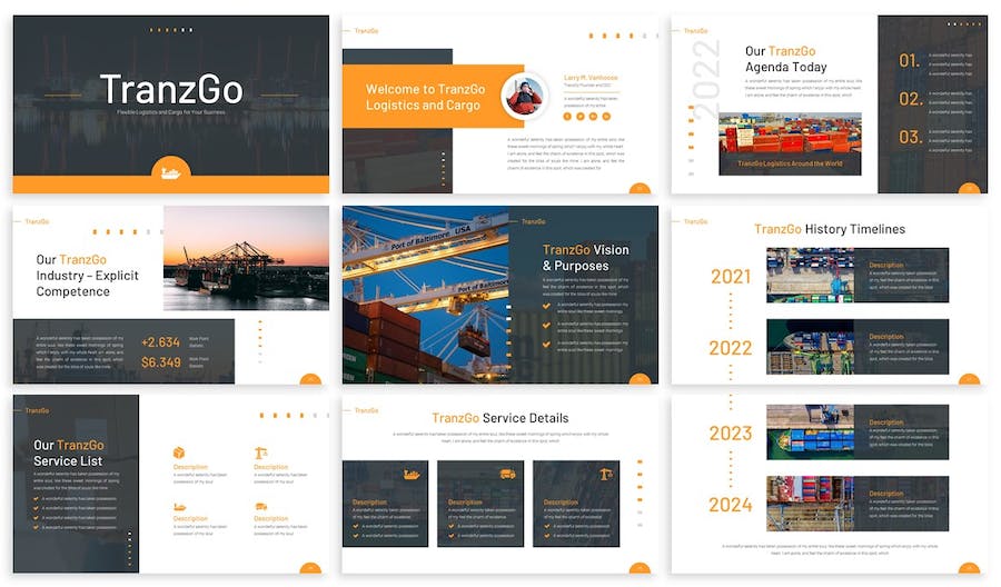 物流快递行业keynote模板 - 顶尖PPT