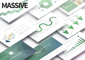 欧美商务多用途海量信息图形PPT模板 - 顶尖PPT