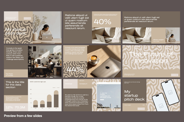 涂鸦-风格极简商务办公keynote模板 - 顶尖PPT