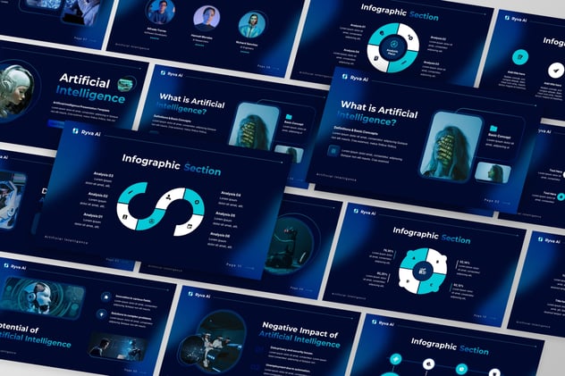 AI人工智能主题演讲keynote模板 - 顶尖PPT