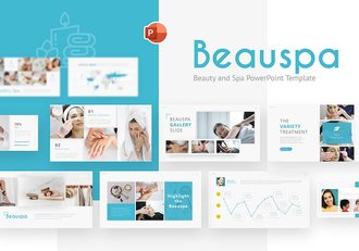 美容美体行业主题PPT模板 - 顶尖PPT