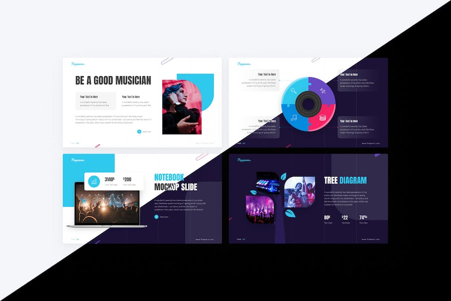 音乐演唱会活动策划keynote模板 - 顶尖PPT