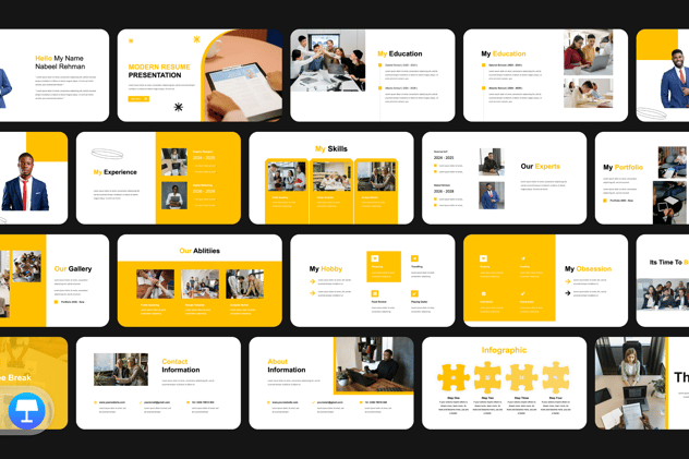 个人简历求职应聘展示Keynote模板 - 顶尖PPT