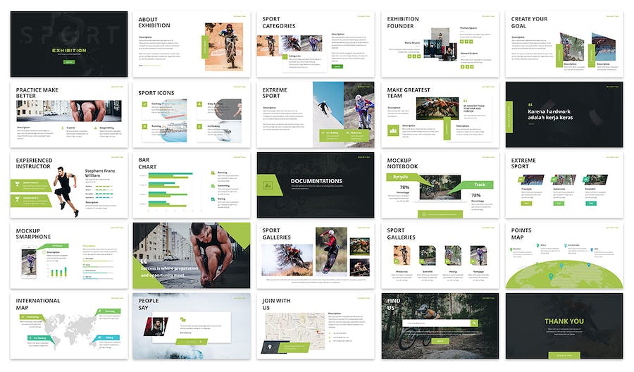 展览体育赛事活动推广宣传Keynote模板 - 顶尖PPT
