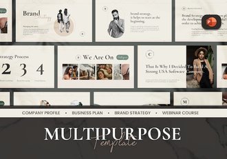 复古风格时尚简约多用途PPT模板 - 顶尖PPT