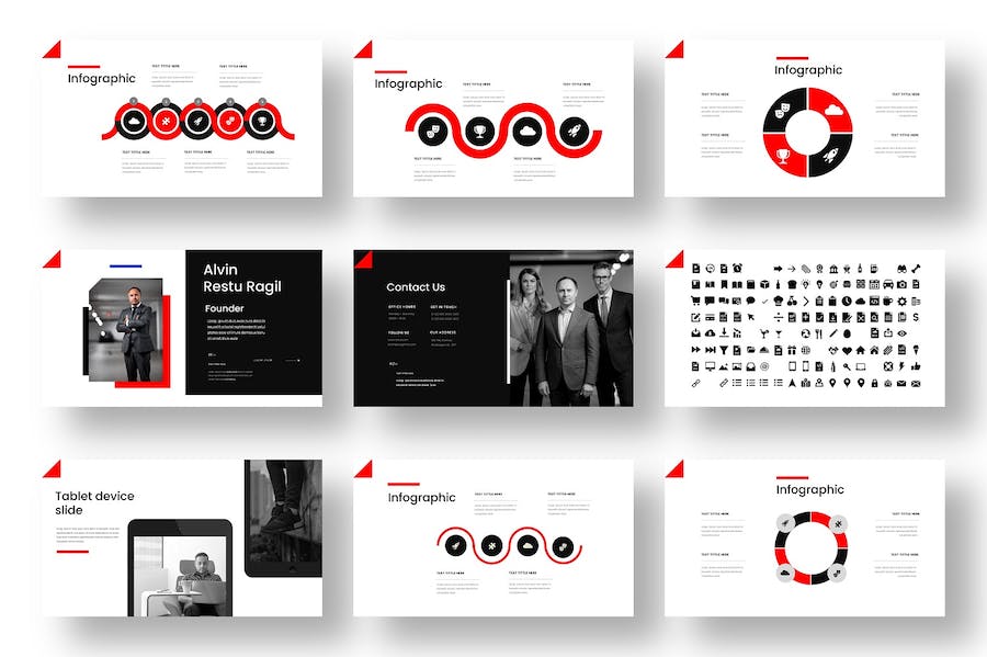 时尚商务企业营销推广PPT模板 - 顶尖PPT