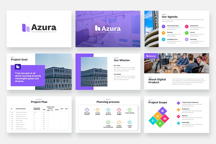 项目管理工作展示Keynote模板 - 顶尖PPT