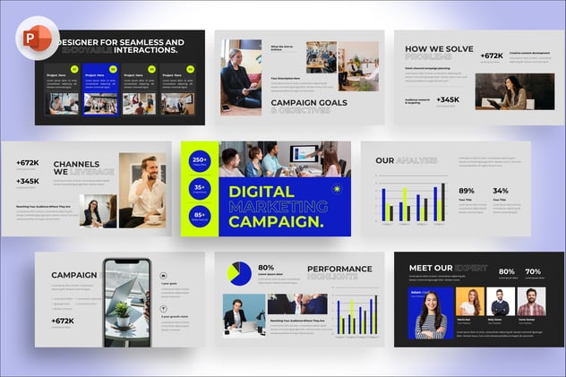 数字营销活动策划PPT模板 - 顶尖PPT