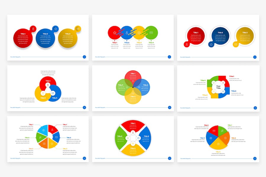 欧美风格创意信息图形PPT模板 - 顶尖PPT