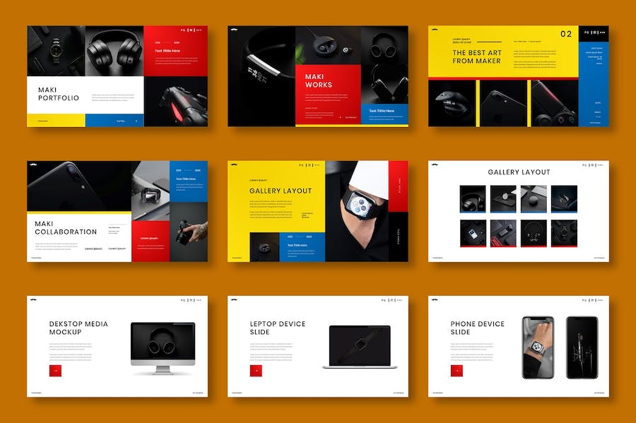 红色商务企业品牌展示PPT模板 - 顶尖PPT