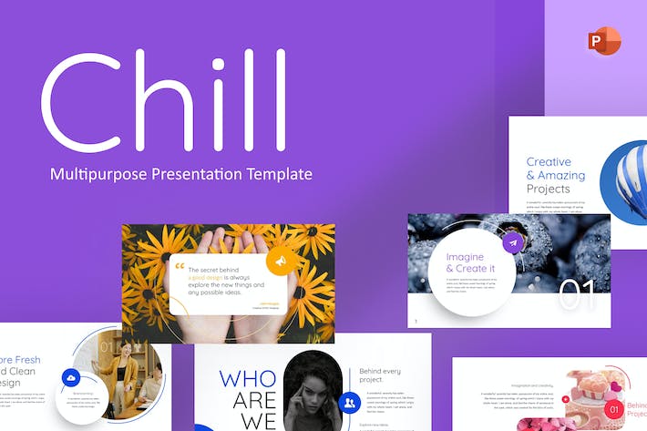 扁平化彩色工作计划总结PPT模板 - 顶尖PPT