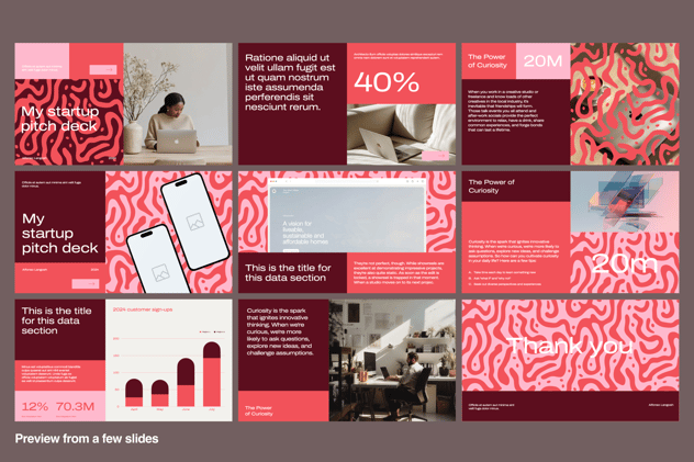 涂鸦-风格极简商务办公keynote模板 - 顶尖PPT