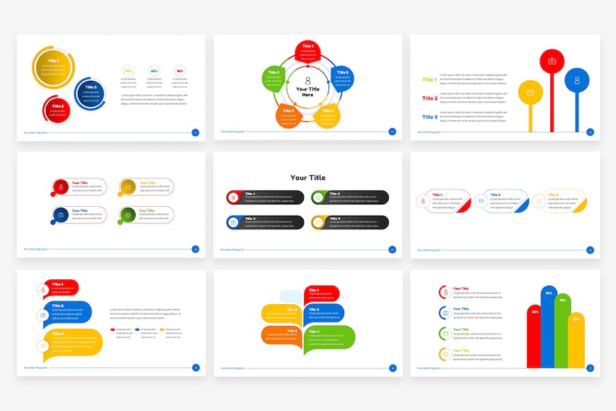 欧美风格创意信息图形PPT模板 - 顶尖PPT
