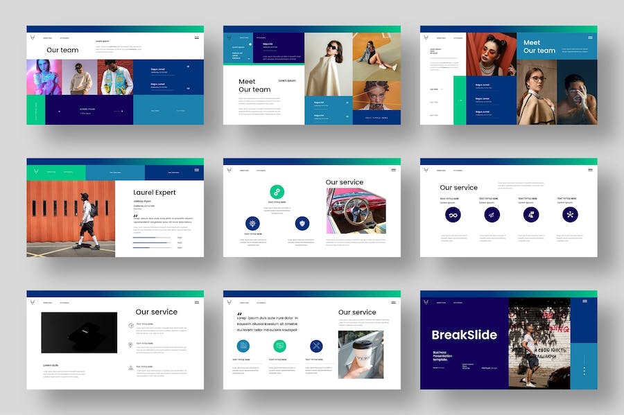 国外产品图片摄影展示商业商务通用PPT模板 - 顶尖PPT