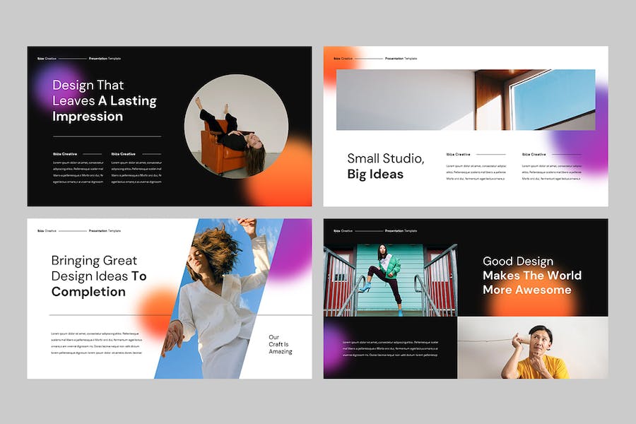 创意机构品牌形象PPT模板 - 顶尖PPT