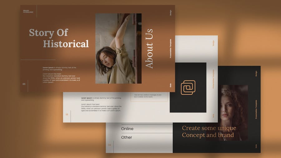 高级品牌指南主题Keynote演讲 - 顶尖PPT