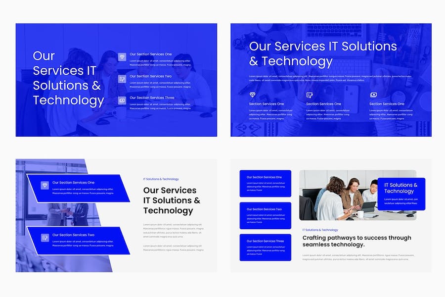 IT技术解决方案科技创新PPT模板 - 顶尖PPT