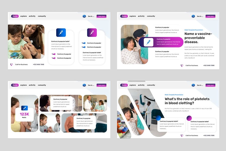 专业医疗健康行业报告演示PPT模板 - 顶尖PPT