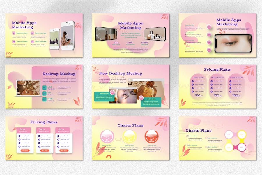 美容产品护肤推介展示讲述Keynote模板 - 顶尖PPT