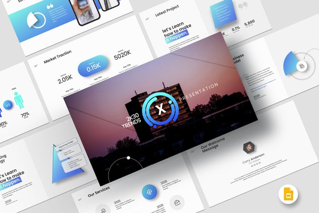 新拟态设计风格幻灯片展示PPT模板 - 顶尖PPT