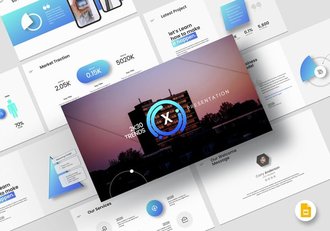 新拟态设计风格幻灯片展示PPT模板 - 顶尖PPT