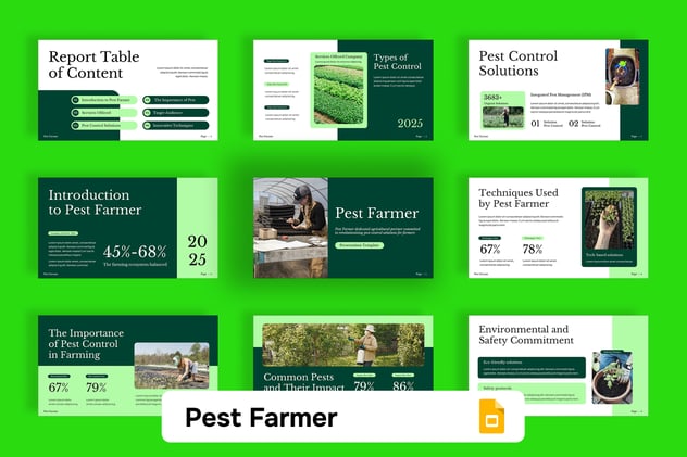 农业技术推广农场害虫防治方案PPT模板 - 顶尖PPT