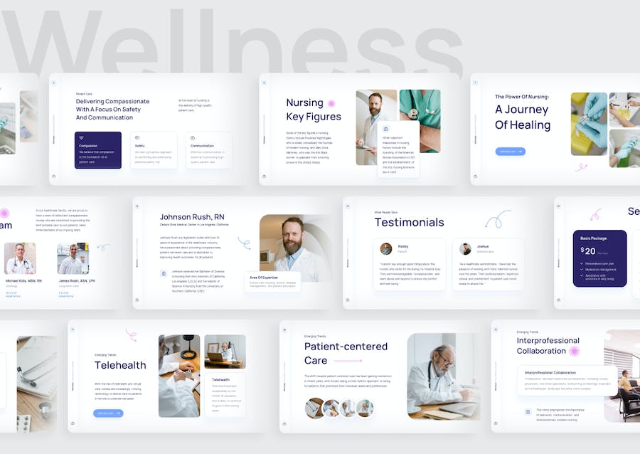 健康护理卫生养生讲座方案Keynote模板 - 顶尖PPT