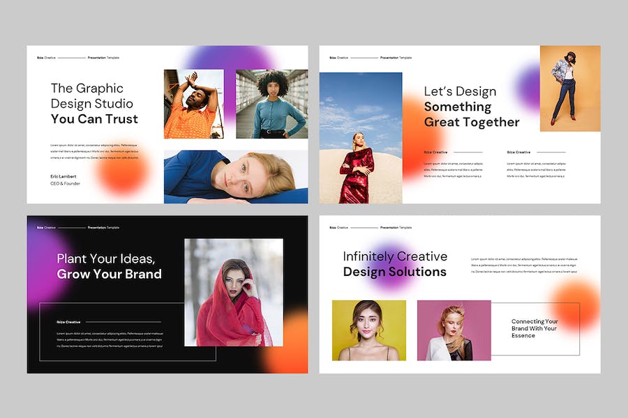 创意机构品牌形象PPT模板 - 顶尖PPT