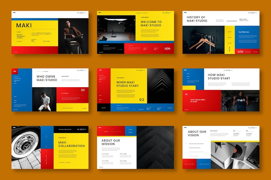 红色商务企业品牌展示PPT模板 - 顶尖PPT