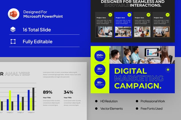 数字营销活动策划PPT模板 - 顶尖PPT