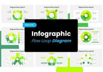 圆形流程循环图形keynote模板 - 顶尖PPT