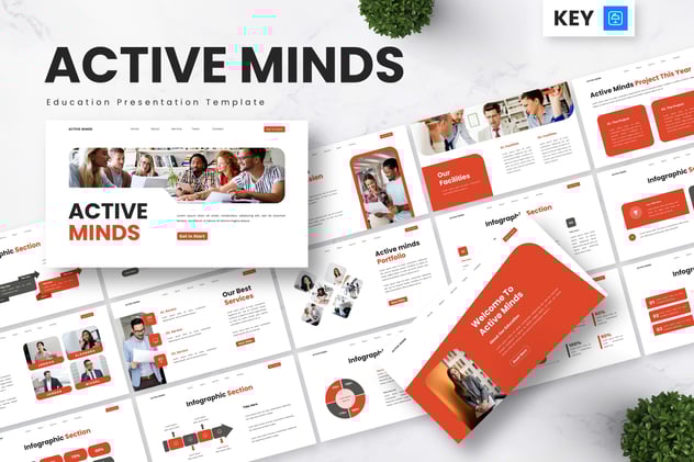 教师备课学术讲座教育机构展示keynote模板 - 顶尖PPT