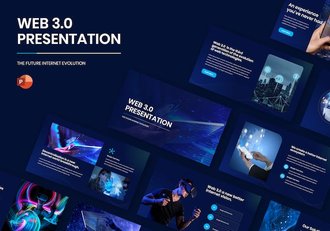 Web3.0区块链去中心化PPT模板 - 顶尖PPT