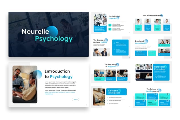 医学医疗心理学PPT模板 - 顶尖PPT