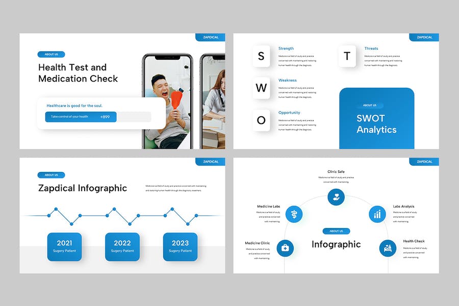医疗健康医学学术报告PPT模板 - 顶尖PPT