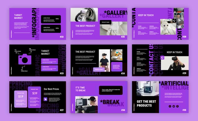 人工智能AI科技产品展示介绍PPT模板 - 顶尖PPT